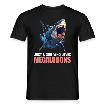 Megalodons Megalodon - Men's T-Shirt - black - Front - AI Model Male 178 light (178cm)