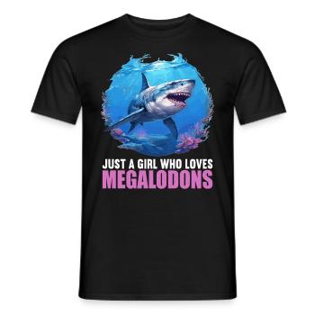 Megalodons Megalodon - Men's T-Shirt - black - Front - AI Model Male 178 light (178cm)