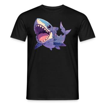 Great White Sharks Great White Shark - Men's T-Shirt - black - Front - AI Model Male 178 light (178cm)