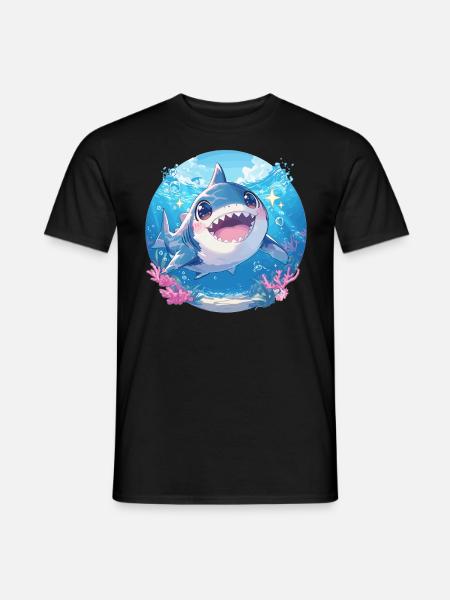 Haie Hai - Männer T-Shirt - Schwarz
