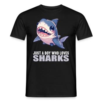 Requins Requin - T-shirt homme - noir - Devant - AI Model Male 178 light (178cm)