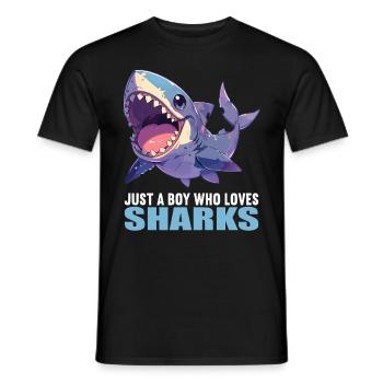 Requins Requin - T-shirt homme - noir - Devant - AI Model Male 178 light (178cm)