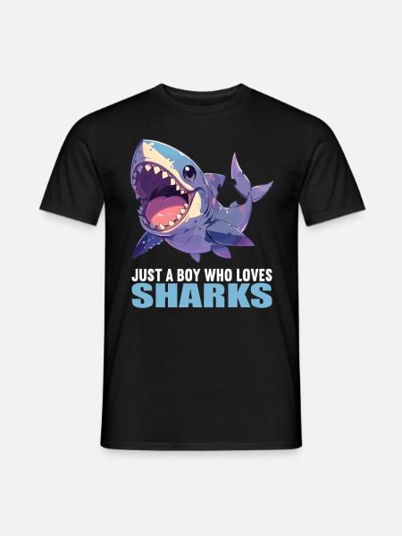 Requins Requin - T-shirt homme - noir