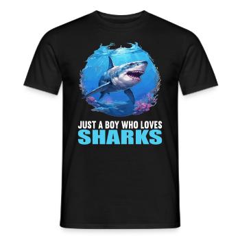 Requins Requin - T-shirt homme - noir - Devant - AI Model Male 178 light (178cm)