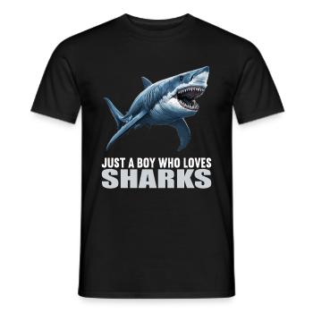 Requins Requin - T-shirt homme - noir - Devant - AI Model Male 178 light (178cm)