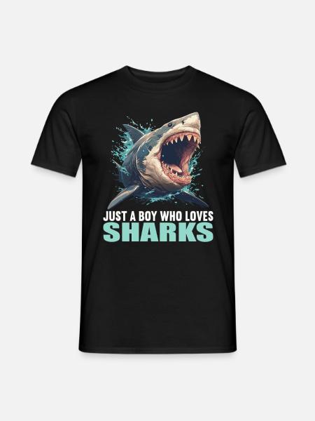 Requins Requin - T-shirt homme - noir