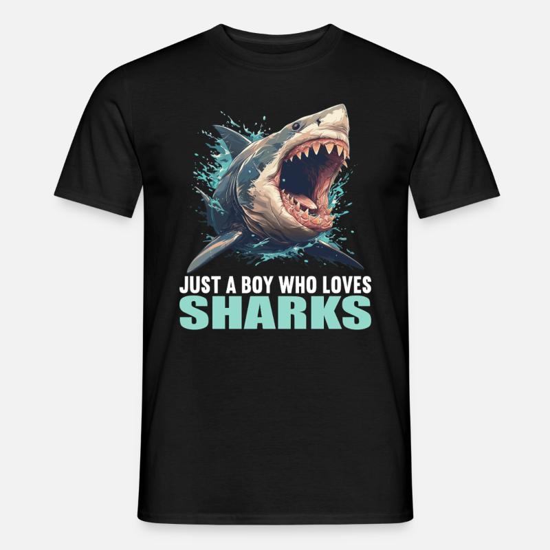 Requins Requin - T-shirt homme - noir