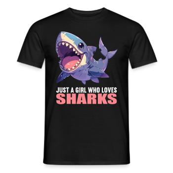 Requins Requin - T-shirt homme - noir - Devant - AI Model Male 178 light (178cm)