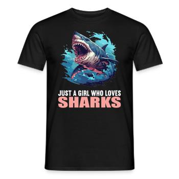 Requins Requin - T-shirt homme - noir - Devant - AI Model Male 178 light (178cm)