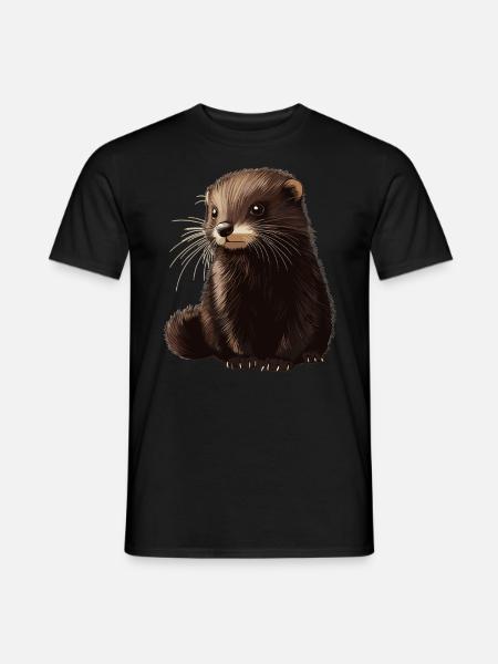 Nerze Nerz - Männer T-Shirt - Schwarz