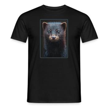 Nerze Nerz - Männer T-Shirt - Schwarz - Vorne - AI Model Male 178 light (178cm)