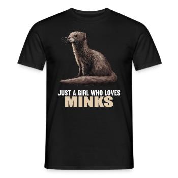 Nerze Nerz - Männer T-Shirt - Schwarz - Vorne - AI Model Male 178 light (178cm)