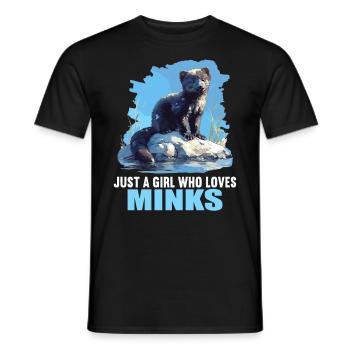 Nerze Nerz - Männer T-Shirt - Schwarz - Vorne - AI Model Male 178 light (178cm)