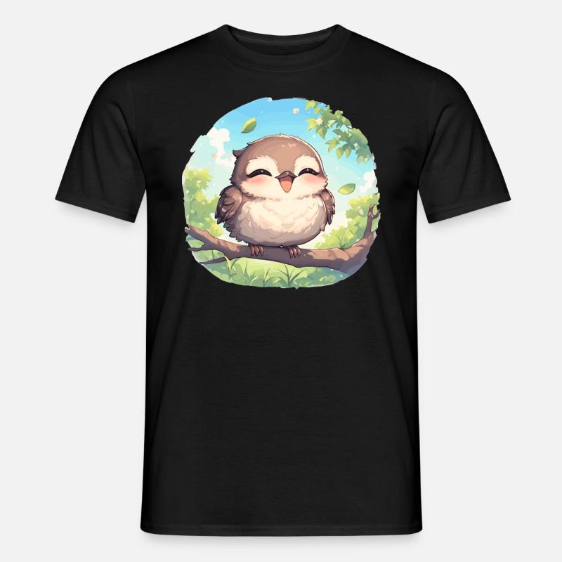 Spottdrosseln Spottdrossel - Männer T-Shirt - Schwarz