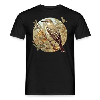 Spottdrosseln Spottdrossel - Männer T-Shirt - Schwarz - Vorne - AI Model Male 178 light (178cm)