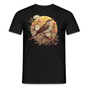 Spottdrosseln Spottdrossel - Männer T-Shirt - Schwarz - Vorne - AI Model Male 178 light (178cm)