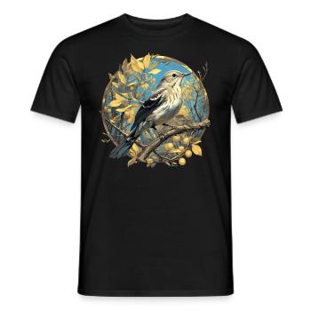 Spottdrosseln Spottdrossel - Männer T-Shirt - Schwarz - Vorne - AI Model Male 178 light (178cm)