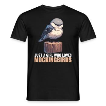 Spottdrosseln Spottdrossel - Männer T-Shirt - Schwarz - Vorne - AI Model Male 178 light (178cm)