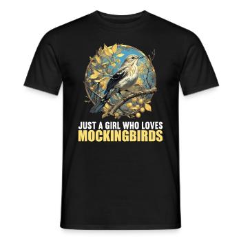 Spottdrosseln Spottdrossel - Männer T-Shirt - Schwarz - Vorne - AI Model Male 178 light (178cm)