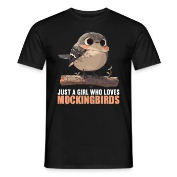 Spottdrosseln Spottdrossel - Männer T-Shirt - Schwarz - Vorne - AI Model Male 178 light (178cm)