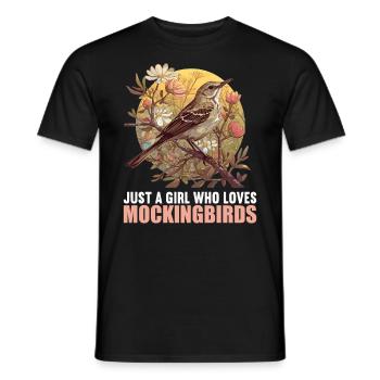 Spottdrosseln Spottdrossel - Männer T-Shirt - Schwarz - Vorne - AI Model Male 178 light (178cm)