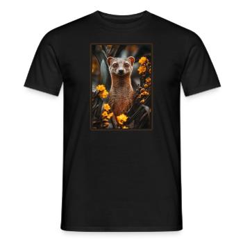 Mongoose's Mongoose - Men's T-Shirt - black - Front - AI Model Male 178 light (178cm)