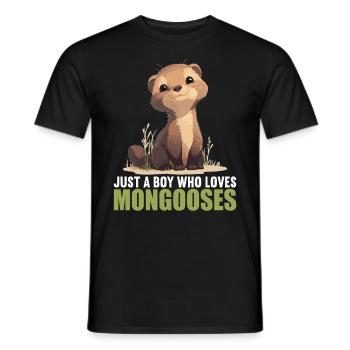 Mungos Mungo - Männer T-Shirt - Schwarz - Vorne - AI Model Male 178 light (178cm)