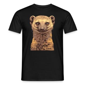 Mongoose's Mongoose - Men's T-Shirt - black - Front - AI Model Male 178 light (178cm)