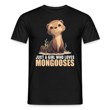Mongoose's Mongoose - Men's T-Shirt - black - Front - AI Model Male 178 light (178cm)