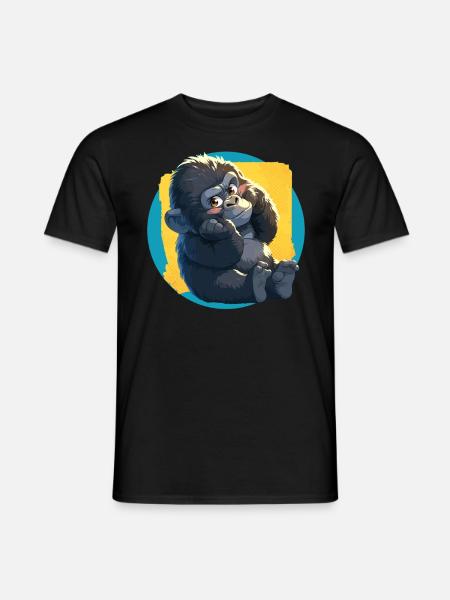 Berggorillas Berggorilla - Männer T-Shirt - Schwarz