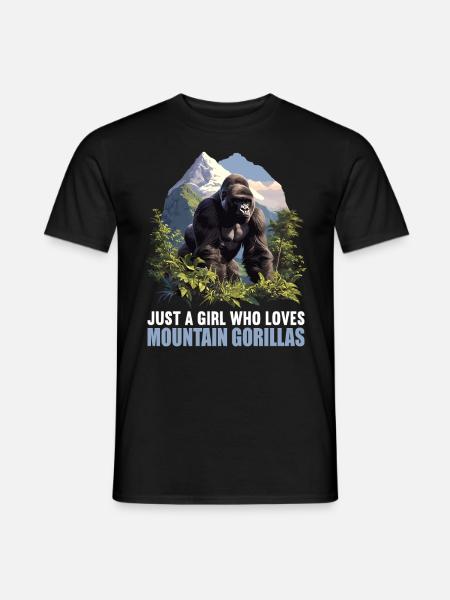Berggorillas Berggorilla - Männer T-Shirt - Schwarz
