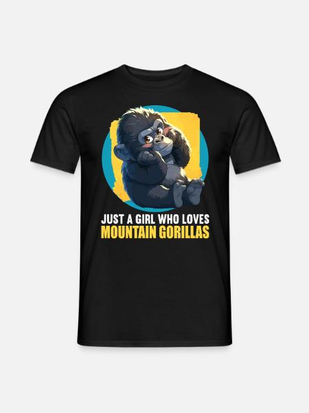 Berggorillas Berggorilla - Männer T-Shirt - Schwarz