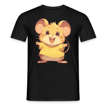 Mäuse Maus - Männer T-Shirt - Schwarz - Vorne - AI Model Male 178 light (178cm)