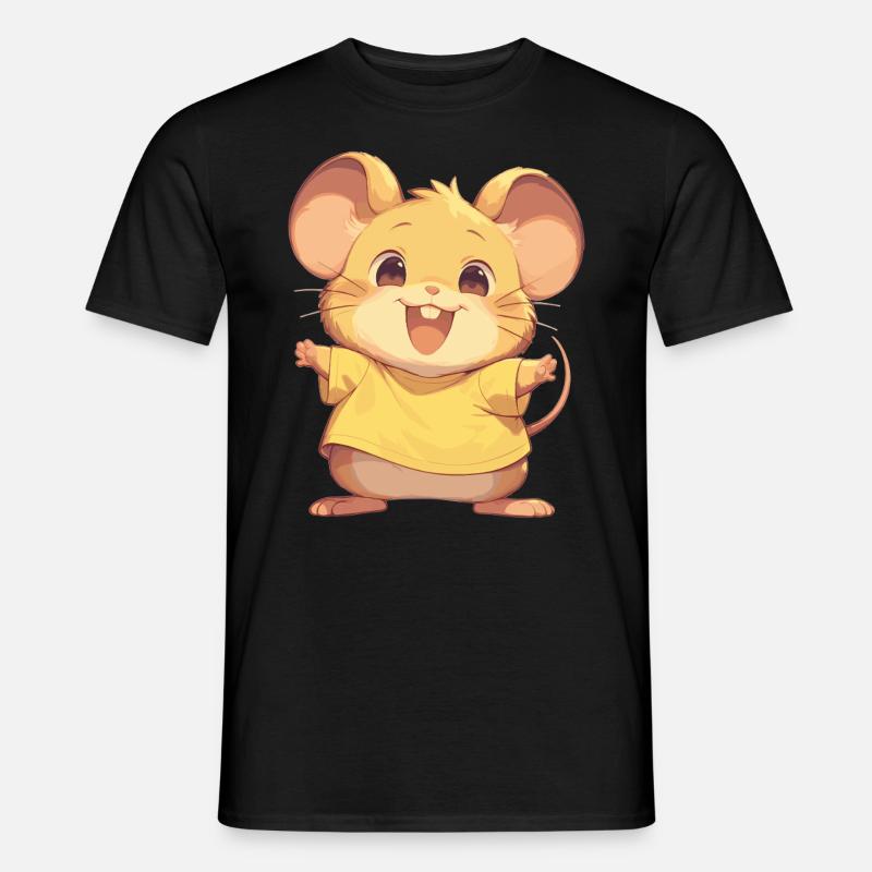 Mäuse Maus - Männer T-Shirt - Schwarz