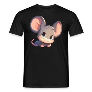 Mäuse Maus - Männer T-Shirt - Schwarz - Vorne - AI Model Male 178 light (178cm)