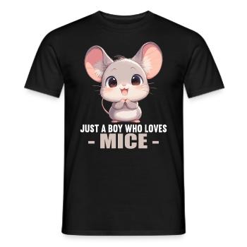 Mäuse Maus - Männer T-Shirt - Schwarz - Vorne - AI Model Male 178 light (178cm)