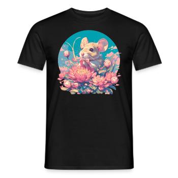 Mäuse Maus - Männer T-Shirt - Schwarz - Vorne - AI Model Male 178 light (178cm)