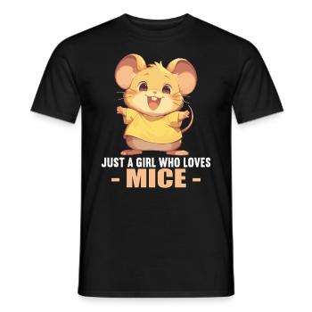 Mäuse Maus - Männer T-Shirt - Schwarz - Vorne - AI Model Male 178 light (178cm)