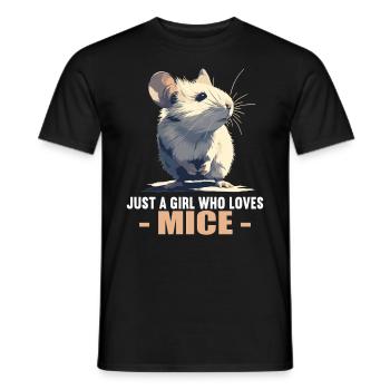 Mäuse Maus - Männer T-Shirt - Schwarz - Vorne - AI Model Male 178 light (178cm)