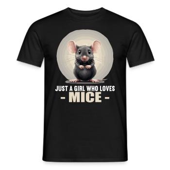 Mice Mouse - Men's T-Shirt - black - Front - AI Model Male 178 light (178cm)