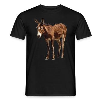 Mules Mule - Men's T-Shirt - black - Front - AI Model Male 178 light (178cm)