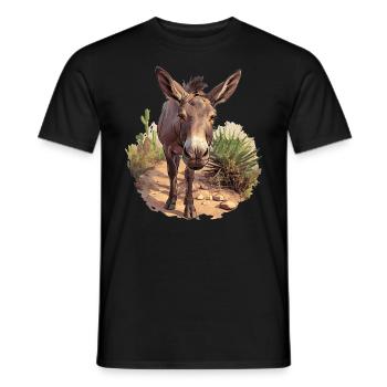 Mules Mule - Men's T-Shirt - black - Front - AI Model Male 178 light (178cm)