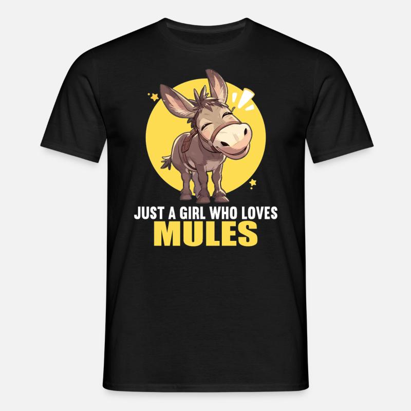 Maultiere Maultier - Männer T-Shirt - Schwarz