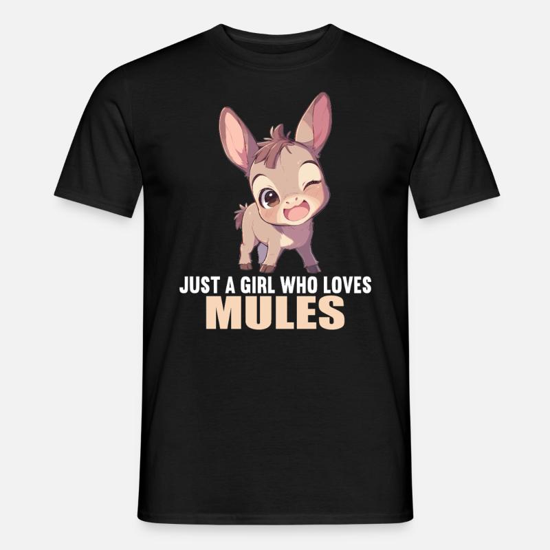 Maultiere Maultier - Männer T-Shirt - Schwarz