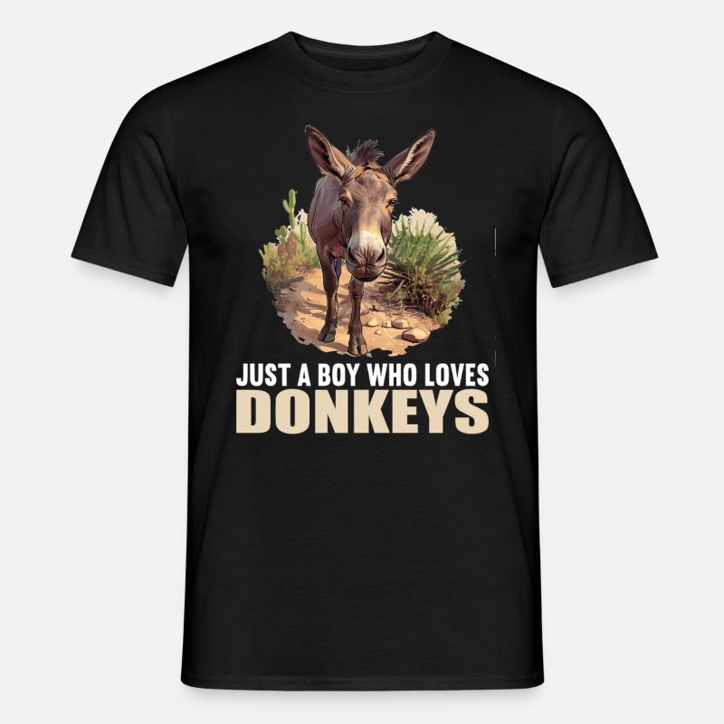 Âne Esel - T-shirt homme - noir