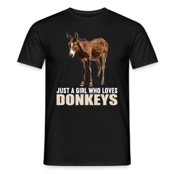 Donkey Esel - Männer T-Shirt - Schwarz - Vorne - AI Model Male 178 light (178cm)