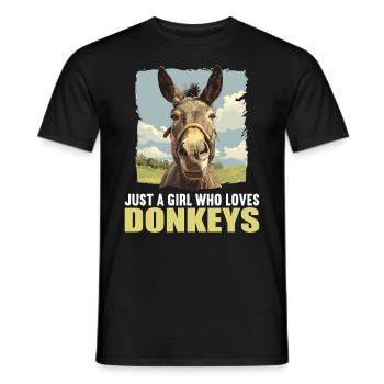 Donkey Esel - Männer T-Shirt - Schwarz - Vorne - AI Model Male 178 light (178cm)