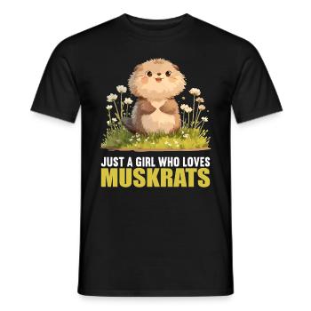 Rat musqué - T-shirt homme - noir - Devant - AI Model Male 178 light (178cm)