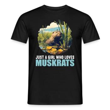 Bisamratten Bisamratte - Männer T-Shirt - Schwarz - Vorne - AI Model Male 178 light (178cm)