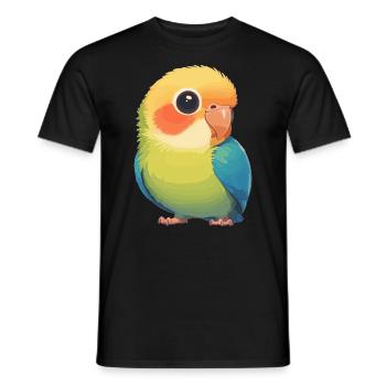 Papageie Papagei - Männer T-Shirt - Schwarz - Vorne - AI Model Male 178 light (178cm)